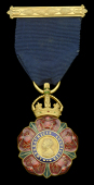 The C.I.E. breast badge attributed to Mr Henry King Beauchamp, Mayor of Madras 1902-03
The Most Eminent Order of...