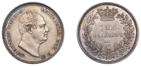 William IV (1830-1837), Shilling, 1834 (ESC 2489; S 3835). Extremely fine, lightly toned 	 £150-£180