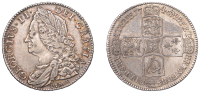 George II (1727-1760), Halfcrown, 1746 lima, edge decimo nono (ESC 1688; S 3695A). Very fine, toned 	 £150-£200