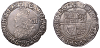 Charles I (1625-1649), Tower mint, Shilling, Gp E [North Gp D, type 4.1 var.], mm. anchor (flukes to right), bust 5...