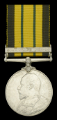 The scarce A.G.S. ‘Somaliland 1902-04’ medal awarded to Sepoy Niyaz Ali, 2nd Sikh Regiment, who was one of 50...