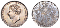 George IV (1820-1830), Halfcrown, 1825 (ESC 2371; S 3809). Good very fine, a few light hairlines beneath old cabinet...
