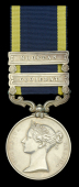 Punjab 1848-49, 2 clasps, Mooltan, Goojerat (Lieut. B. T. Reid. Acting Intr. 10th Ft.) officially engraved naming,...