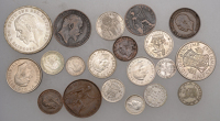 George V, Crown, 1935 (S 4048); together with contemporary coins in silver (7) and base metal (12) [20]. First...
