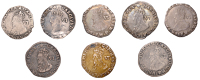 Charles I (1625-1649), Tower mint, Sixpences (8), all Gp D [type 3a], fourth bust, mm. bell (2), 2.98g/9h, 2.77g/3h...