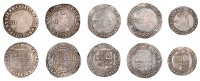 James I, First coinage, Shillings (3), all second bust, mm. lis, 5.75g/2h, mm. thistle, 5.61g/6h, mm. obscured,...