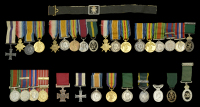 An unattributed mounted group of four miniature dress medals
Military Cross, G.V.R.; 1914-15 Star; British War and...