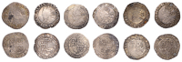 Charles I (1625-1649), Tower mint, Sixpences (6), all Gp F [type 4.3], sixth bust, mm. triangle, 3.17g/6h, 3.05g/6h,...