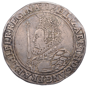 Elizabeth I (1558-1603), Seventh issue, Halfcrown, mm. 1, 14.93g/9h (N 2013; S 2583).  Good fine, clear portrait,...