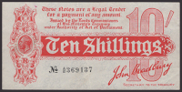 Treasury Series, John Bradbury, 10 Shillings, 14 August 1914, serial number A/10 369137, a nice original extremely...