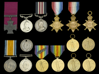 Copy, Renamed, and Defective Medals (15): Victoria Cross, this a copy; Distinguished Conduct Medal, G.V.R. (7043...
