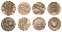 Miscellaneous, FINLAND, Cor Pro Corde, 1978, a bronze medal by Terno Sakki, 69mm, 265.90g; Oku ‘75 Osuuspankki,...