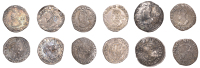 Charles I (1625-1649), Tower mint, Halfgroats (6), all Gp D [type 3.1], mm. harp (5), fourth bust, no inner circles,...