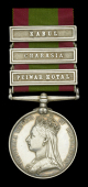 Afghanistan 1878-80, 3 clasps, Peiwar Kotal, Charasia, Kabul (1673 Pte. J. Light. 72nd Highrs.) extremely fine	...