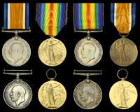 Pair: Private B. R. Bland, West Yorkshire Regiment
British War and Victory Medals (78091 Pte. B. R. Bland. W. York....