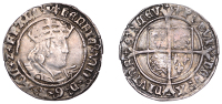Henry VIII (1509-1547), Second Coinage, Groat, Tower mint, mm. lis, bust D, reads agl z franc’, saltires in forks,...
