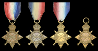 1914-15 Star (4) (1072 Pte. D. Rennie. Sco: Rif:; 2814 Pte. D. H. Bishop, 16-Lond. R.; J. Inglis. B.R.C.S.; 20878...