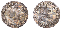 Philip and Mary (1554-1558), Groat, mm. lis, reads regi, 2.07g/1h (N 1973; S 2508). Somewhat crimped, fine, toned 	...