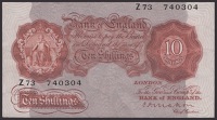 Bank of England, Cyril P. Mahon, 10 Shillings, 22 November 1928, serial number Z73 740304, a nice original good very...