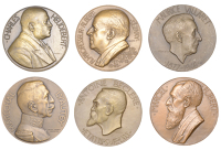 France, Albert Sézary, 1945, a bronze medal by H. Dropsy, 68mm, 177.73g; Antoine Béclère, 1936, a bronze medal by...