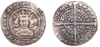 Edward III (1327-1377), Pre-Treaty period, series E, Groat, London, mm. cross 2, unbarred ns in london, 4.48g/12h (N...