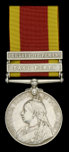 China 1900, 2 clasps, Relief of Pekin, Taku Forts (H. Gibson, Armrs. Cr., H.M.S. Aurora.) very fine and scarce	...