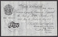 Bank of England, Percival S. Beale, 10 Shillings, 17 March 1950, serial number W67Z 590346, £1 (2), 17 March 1950,...
