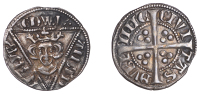 Ireland, Edward I, Second coinage, Penny, class Ib, Dublin, reads .edw.r., 1.40g/8h (S 6247; DF 64). Very fine,...