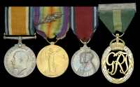 Four: Major R. M. Hope, Canadian Army Pay Corps

British War and Victory Medals, with M.I.D. oak leaves (Capt. RF....