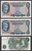 Bank of England, Leslie K. O’Brien, £5 (2), 21 February 1957 and 12 July 1961, serial numbers C58 541906 and H78...