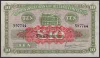 Provincial Bank of Ireland Ltd, £10, 10 January 1948, serial number N97744, Clarke signature, original extremely...