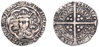 Henry V (1413-1422), Definitive issues, Groat, class C, mm. pierced cross, mullet on king’s left shoulder,...