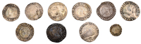Elizabeth I, Sixpences (7, one milled, seven hammered), Groat and Halfgroat [10]. Poor to fair 	 £100-£150