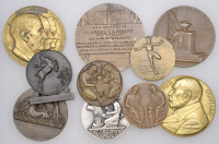 France, Marcel Lambert, 1929, a bronze medal by P.V. Dautel, 75mm, 195.17g; Emile Loubet, 1899, a bronze medal by...