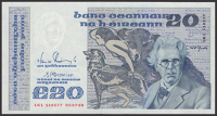 Central Bank of Ireland, £20, 5 July 1988, serial number LKL518577, Doyle and Cromien signatures, uncirculated and...