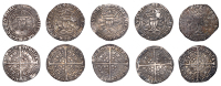 Henry VI, Annulet issue, Groats (5), all Calais, mm. cross II, 3.67g/6h, 3.56g/8h, 3.74g/4h, 3.61g/8h, 3.77g/1h (N...