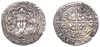 Edward IV (Second reign, 1471-1483), Groat, London, class XVIIIb, mm. pierced cross and pellet, fleurs on cusps,...