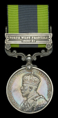 India General Service 1908-35, 1 clasp, North West Frontier 1930-31 (2316548 Sgln. A. E. Baxter. R. Signals.)...