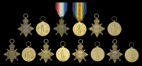 Pair: Blacksmith’s Mate B. Harper, Royal Navy
1914-15 Star (162637, B. Harper. Blk. Mte., R.N.); Victory Medal...