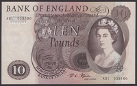 Bank of England, John S. Fforde, £1 (7), 15 February 1967, prefixes D76Y, E04Y, E57Y, R27K, R42M, R82B, and N10M,...