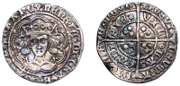 Henry VI (First reign, 1422-1461), Rosette Mascle issue, Groat, Calais, mm. crosses IIIa/V, mascle after rex,...