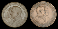 Viscount Byng of Vimy Governor General of Canada Presentation Medal, 51mm, bronze, the obverse with co-joined busts...