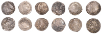 Charles I (1625-1649), Tower mint, Halfgroats (6), all Gp D [type 3.2-4], mm. harp (3), fourth bust, inner circle on...