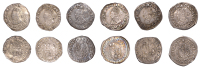 Charles I (1625-1649), Tower mint, Halfgroats (6), all Gp D [type 3a1], mm. bell, fourth bust, oval shield with new...