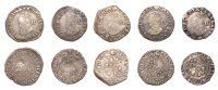 Charles I (1625-1649), Tower mint, Halfgroats (5), all Gp D [type 3a1], mm. crown (4), fourth bust, 1.03g/3h,...