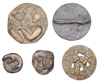 Miscellaneous, Artistic interest; a small assorted group of surrealist art medals (5), various types [5]. All as...