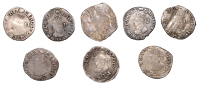 Charles I (1625-1649), Tower mint, Halfgroats (8), all Gp D [type 3a1], mm. tun, fourth bust, 1.18g/3h, 1.06g/3h,...