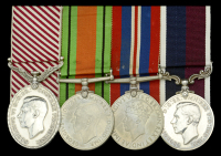 A Second World War pilot instructor’s A.F.M. group of four awarded to Warrant Officer W. B. Burden, Royal Air...