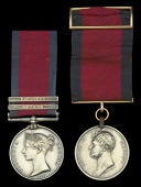 Pair: Colonel Standish O’Grady, 2nd Viscount Guillamore, 7th Light Dragoons, who was promoted to Captain in...
