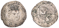 Henry VIII (1509-1547), Posthumous coinage, Groat, York, no mm. (?), bust 4, Roman lettering, spur to top left of...